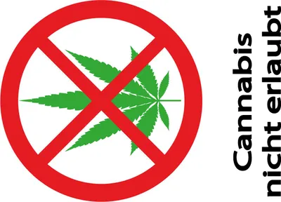 Produktbild von vianmo Holzschild 18x12 cm Cannabis nicht erlaubt