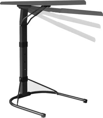 Immagine prodotto di QUVIO Tavolino pieghevole per laptop - Regolabile in altezza - Pieghevole - Supporto per laptop - Tavolo per laptop - Facile da far scorrere sul divano - Nero