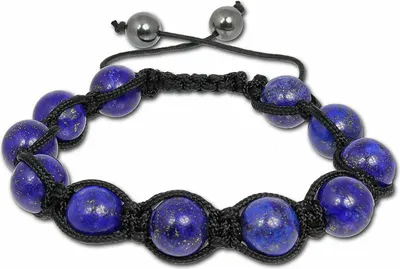 Image de SilberDream Femme Shamballa Bracelet 18-23cm bleu pierres précieuses boules SDA918