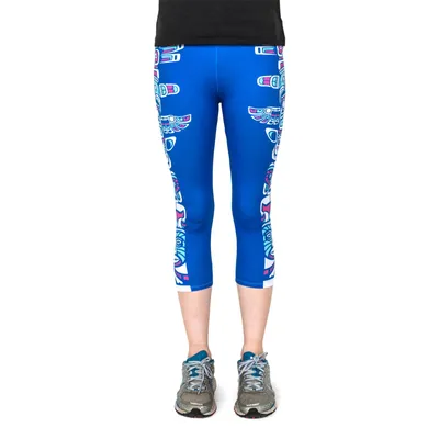 Produktbild von cosey - bedruckte bunte Capri-Leggins (Einheitsgröße) - Design Colorful Triangles