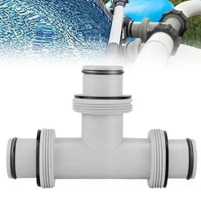 Produktbild von 3-Wege-Poolschläuchthern 38 mm - Poolschläuchverbindung für Intex, Bestway, Coleman