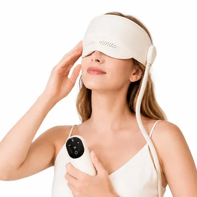 Produktbild von Elektrischer Kopfmassager, kabellos USB wiederaufladbar, Kopfhaut Massagegerät mit 4 Massageköpfen, 3 Modi für Entspannung Zuhause und unterwegs