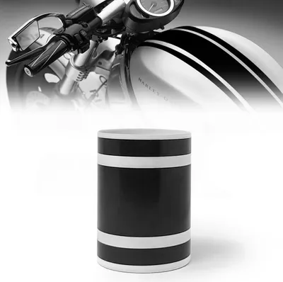 Image de Stripes bande adhésive pour moto 3 fils noir 120 mm x 2 mt