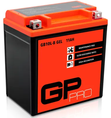 Produktbild von Gel-Batterie GP-PRO GB10L-B 12 V 11 Ah 160 A Rollerbatterie Motorradbatterie