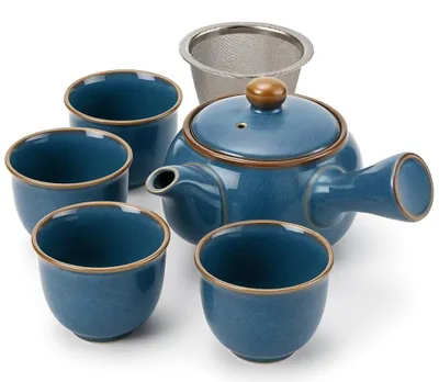 Immagine prodotto di Set da tè giapponese "Kyusu" composto da una teiera e 4 tazze