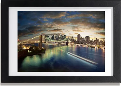 Produktbild von Bild 30x20 MDF-Rahmen, Wandkunst Manhattan New York City