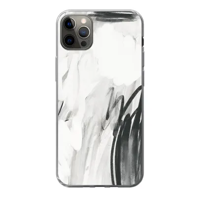 Produktbild von MuchoWow® Handyhülle Schutzhülle Hülle für iPhone 13 Pro Max Kunst - Schwarz - Weiß - Abstrakt Silikon Softcase Handy Hülle - Mobiltelefon