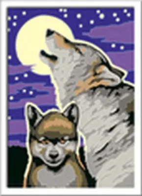 Immagine prodotto di Ravensburger 28513 Ravensburger Malen-nach-Zahlen Mystische Wölfe