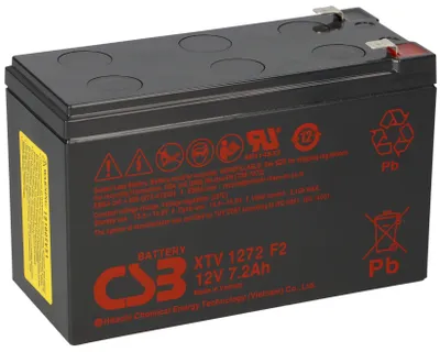 Zdjęcie produktu dla CSB AGM Bleiakku 12V 7,2Ah XTV1272 F2 6,3mm ekstremalne temperatury