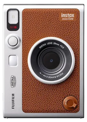 Obrázek produktu pro Fujifilm Instax Mini Evo, 1/5", 2560 x 1920 px, CMOS, Hnědá, Stříbrná, 16 s, Auto, Pokuta, Fluorescenční, Inkandescenční, Stín