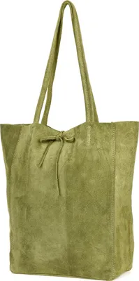 Produktbild von Große Damenledertasche Shopper Oliv Zams Большей Версии