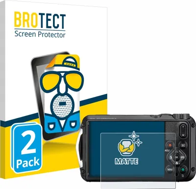Produktbild von 2x BROTECT Schutzfolie für Ricoh Pentax WG-8 Displayschutz Displayschutzfolie Folie Matt Entspiegelungsfolie