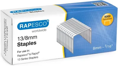 Produktbild von RAPESCO Heftklammern für Handtacker 13/8 mm verzinkt 5.000 Stück