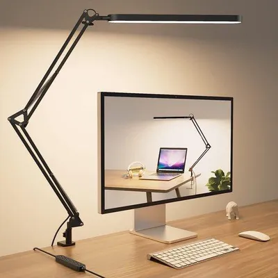 Productafbeelding van Famanu bureaulamp - In hoogte verstelbaar, met USB-aansluiting en timerfunctie