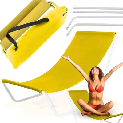 Produktbild von Strandliege, Stuhl, Sessel, Reisestuhl, gelbe Liege