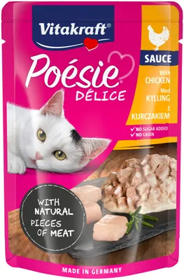 Obrázek produktu pro Vitakraft Poesie Deli Sauce kuřecí sáček 85g