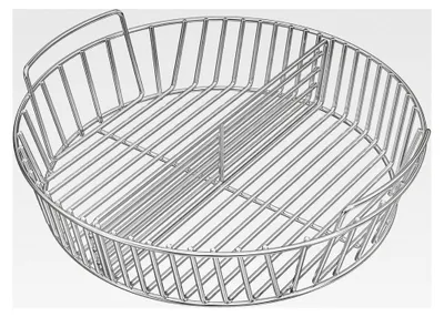 Produktbild von Edelstahl-Holzkohlenaschenkorb für 57 cm Holzkohlegrill, Kohlekorb für 57 cm Weber Kugelgrill