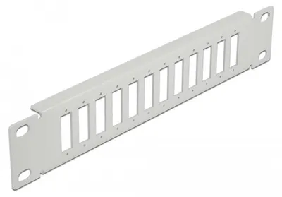 Immagine prodotto di Pannello patch (pannello cieco) Delock - Montabile su rack - Grigio - 1U - 25,4 cm (10 pollici)
