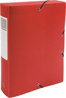 Produktbild von Exacompta Archivbox Exabox 60mm DIN A4 Rot Polypropylen 24x32cm