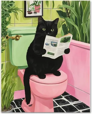Produktbild von Malen nach Zahlen für Erwachsene (40x50 cm) – Katze malen nach Zahlen, Malset mit 3 Pinseln