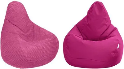 Produktbild von Ibenzoa® Gaming-Sitzsack für Erwachsene mit Rückenlehne, EPS-Perlenfüllung, wasserabweisendes Polyester/Cord, 75×75×80/90 cm, für Innen & Außen