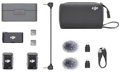 Image de DJI Mic 2, 50 - 20000 Hz, 21 dB, 120 dB, Omnidirectionnel, Kabellos, Bluetooth