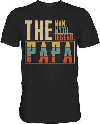 Produktbild von Bester Papa Ever Vatertag Geschenk Retro Vater T-Shirt – Black / 4XL