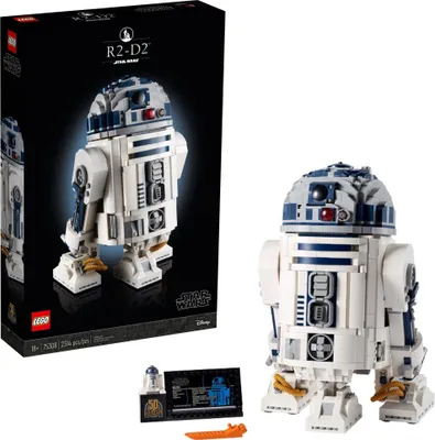 Immagine prodotto di Set di droidi LEGO Star Wars R2-D2 per adulti, modello da collezione da 2.413 pezzi con spada laser di Luke Skywalker, oggetto da collezione, regalo per uomo, donna, lui o lei 75308