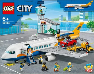 Zdjęcie produktu dla LEGO City Airport Passenger Airplane Toy, Zestaw do budowania, 6 lat(a), 669 szt., 1,76 kg