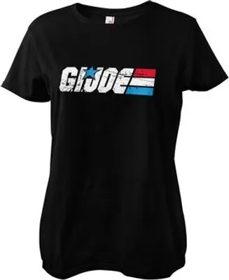 Produktbild von G.I. Joe Washed Logo Girly Tee - Medium - Black