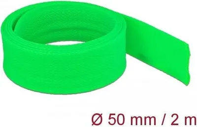 Produktbild von DELOCK Geflechtschlauch dehnbar 2 m x 50 mm grün