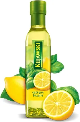 Produktbild von Kujawski Rapsöl mit Zitrone und Basilikum 250 ml