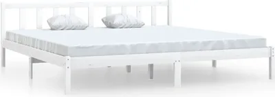 Zdjęcie produktu dla VidaXL 810098, Biały, 185,5 cm, 2,06 m, 69,5 cm, 1800 x 2000 mm, 1 szt.