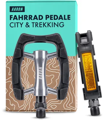 Produktbild von AARON City 2.0 Fahrradpedale 9/16" Stadtrad Schwarz