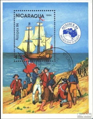 Produktbild von Briefmarken Nicaragua 1984 Mi Block161 (kompl.Ausg.) gestempelt AUSIPEX 84
