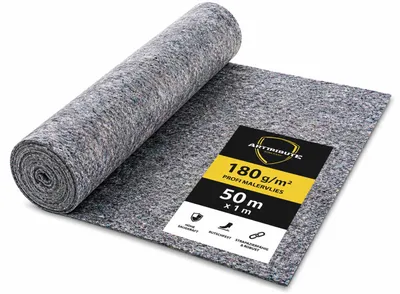 Produktbild von Malervlies 180g 1x50m Abdeckvlies 50m² mit PE-Folie rutschhemmend