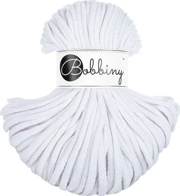 Zdjęcie produktu dla Bobbiny Premium 5 mm 50 m White Sznurek