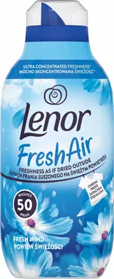 Zdjęcie produktu dla Lenor Fresh Air Płyn do płukania tkanin Fresh Wind 700ml, 50 prań