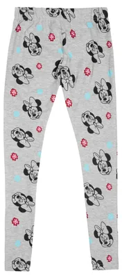 Produktbild von Disney Minnie Mouse Leggings für Mädchen - Kinder Leggins Hose Mädchenhose Sporthose Grau 86-92