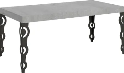 Obrázok produktu pre Karamay rozkladací stôl 200/460x90 cm betónové antracitové nohy