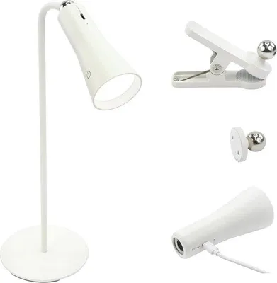 Immagine prodotto di Lampada da tavolo a LED, bianca, senza fili, portatile, dimmerabile, ricarica USB-C