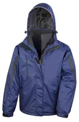 Immagine prodotto di Result - Giacca 3 in 1 da uomo - Viaggio FK1243 (M) (blu navy/nero)