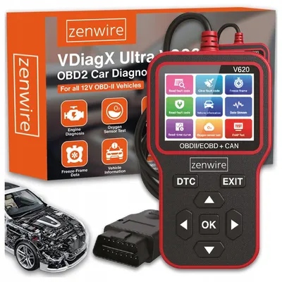Obrázek produktu pro Diagnostické rozhraní - OBD2 - 2,8palcový IPS LCD displej - Live Data - Zobrazení VIN a údajů o vozidle