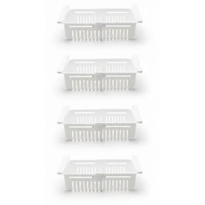 Produktbild von 4er Set Kühlschrankkorb zum Hängen Kühlschrank Organizer Verstellbar 20,5 – 28,5 cm Aufbewahrungsbox