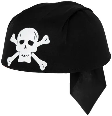 Produktbild von PartyPal Schwarzer Piratenhut für Kostüme