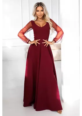 Produktbild von Kleid NUMOCO 640-1 BURGUND Größe: XXL