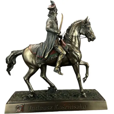 Produktbild von Dekorative Reiterfigur Tadeusz Kosciuszko Veronese – Historische Statue Bronze Optik Sammler Wohnaccessoire Geschenkidee CU02725A4