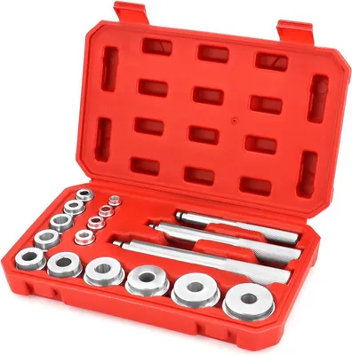 Productafbeelding van Set wielagereigenschappen, 17-delig, met uitdrukkers en montagetools, voor autoreparatie