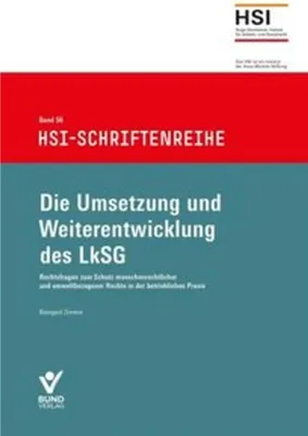 Obrázok produktu pre Die Umsetzung und Weiterentwicklung des LkSG
