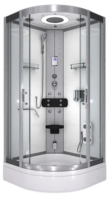 Produktbild von Dampfdusche Dusche Duschkabine D58-50T2-EC Duschtempel Sauna 90x90 cm